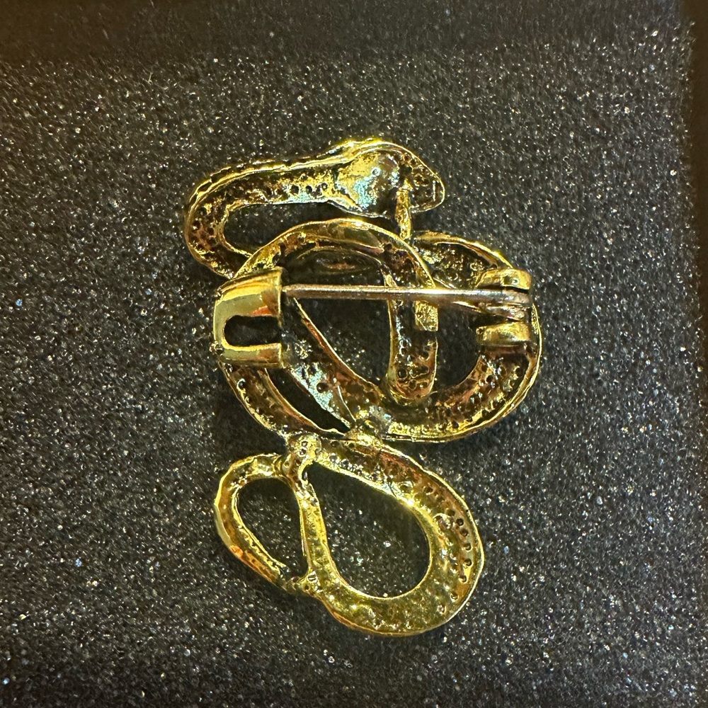 🎉HP🎉 Snake Brooch - Rustic Gold - Picture 6 of 9